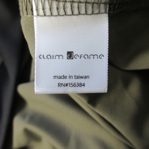 Claim Defame Hyperlight Bomber Jacket Men L Green Snap Lightweight Casual 334 - Picture 4 of 8